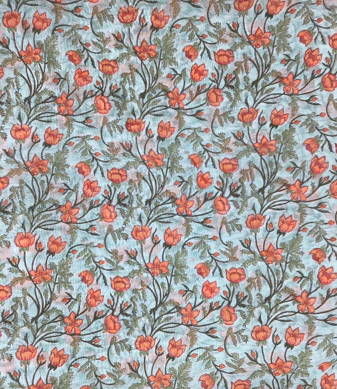 Summer full bloom cotton/silk blend - Violet Elizabeth - Haberdashery