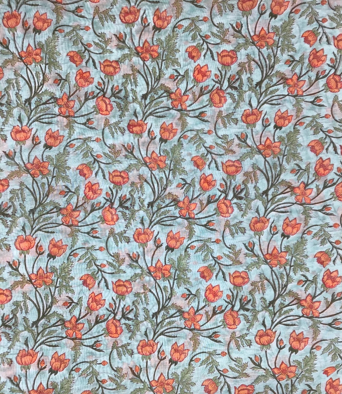 Summer full bloom cotton/silk blend - Violet Elizabeth - Haberdashery