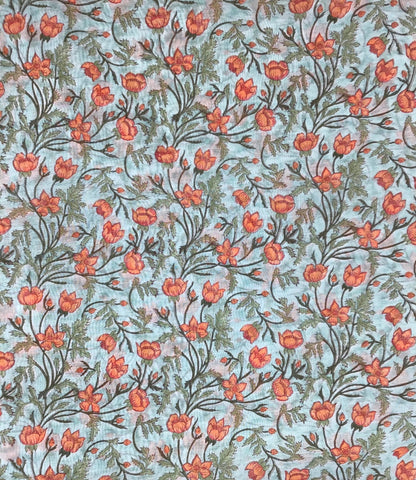 Summer full bloom cotton/silk blend - Violet Elizabeth - Haberdashery