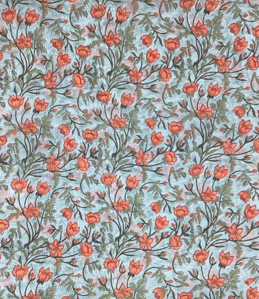 Summer full bloom cotton/silk blend - Violet Elizabeth - Haberdashery