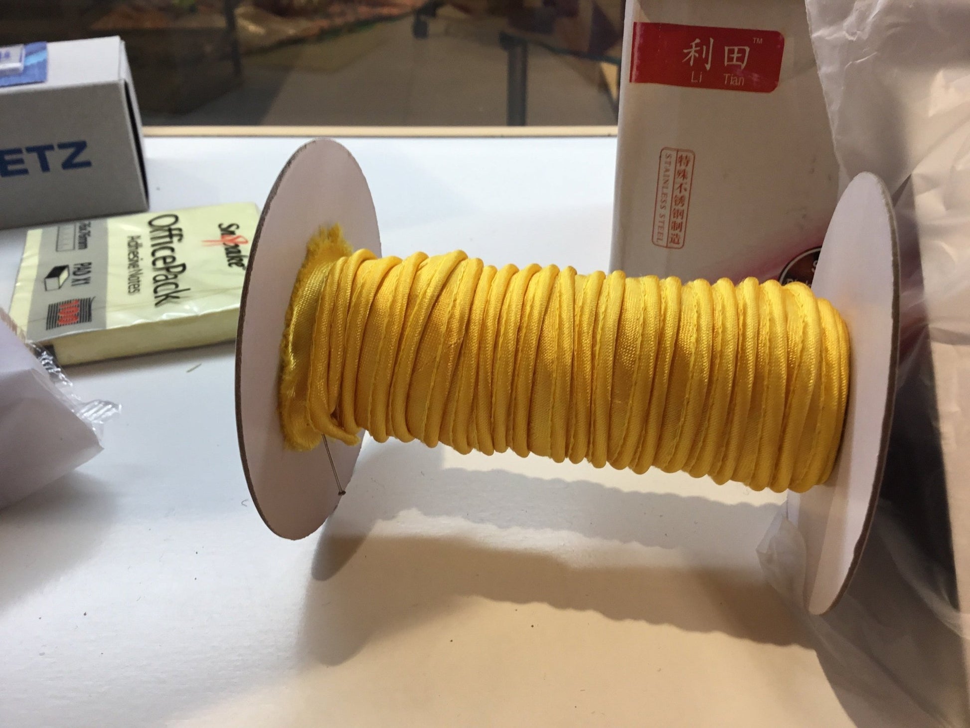 Sun yellow piping 10mm - Violet Elizabeth - Haberdashery