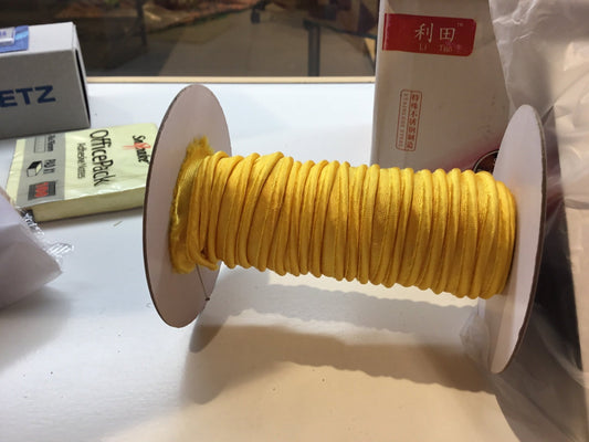 Sun yellow piping 10mm - Violet Elizabeth - Haberdashery