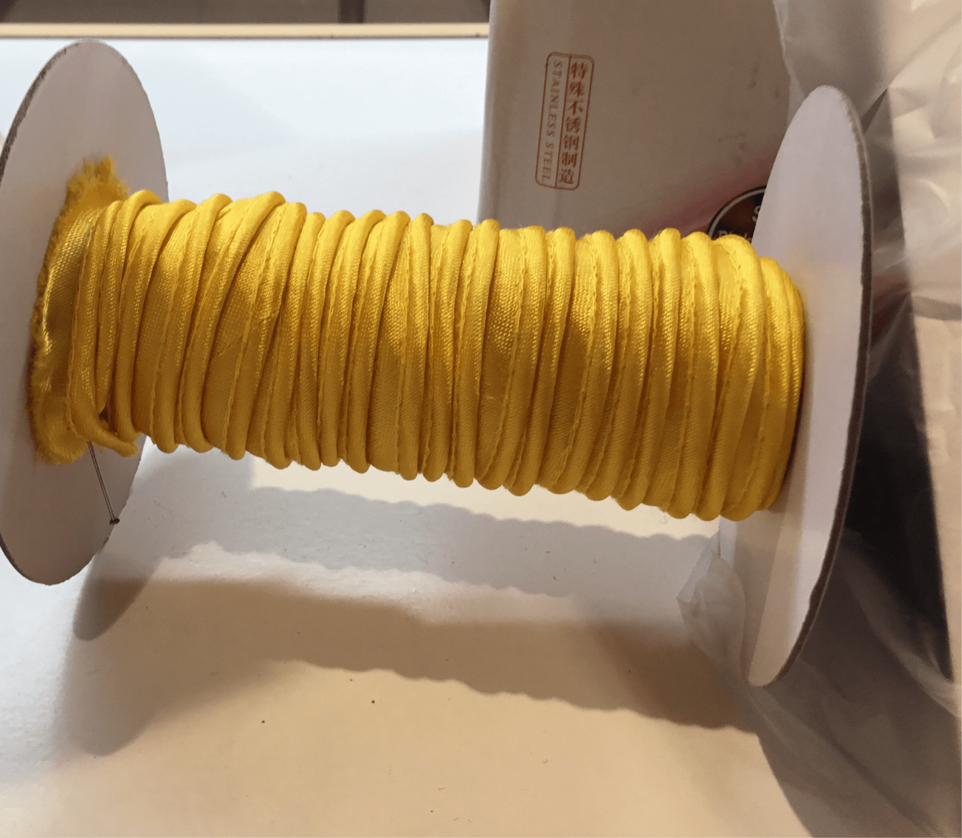 Sun yellow piping 10mm - Violet Elizabeth - Haberdashery