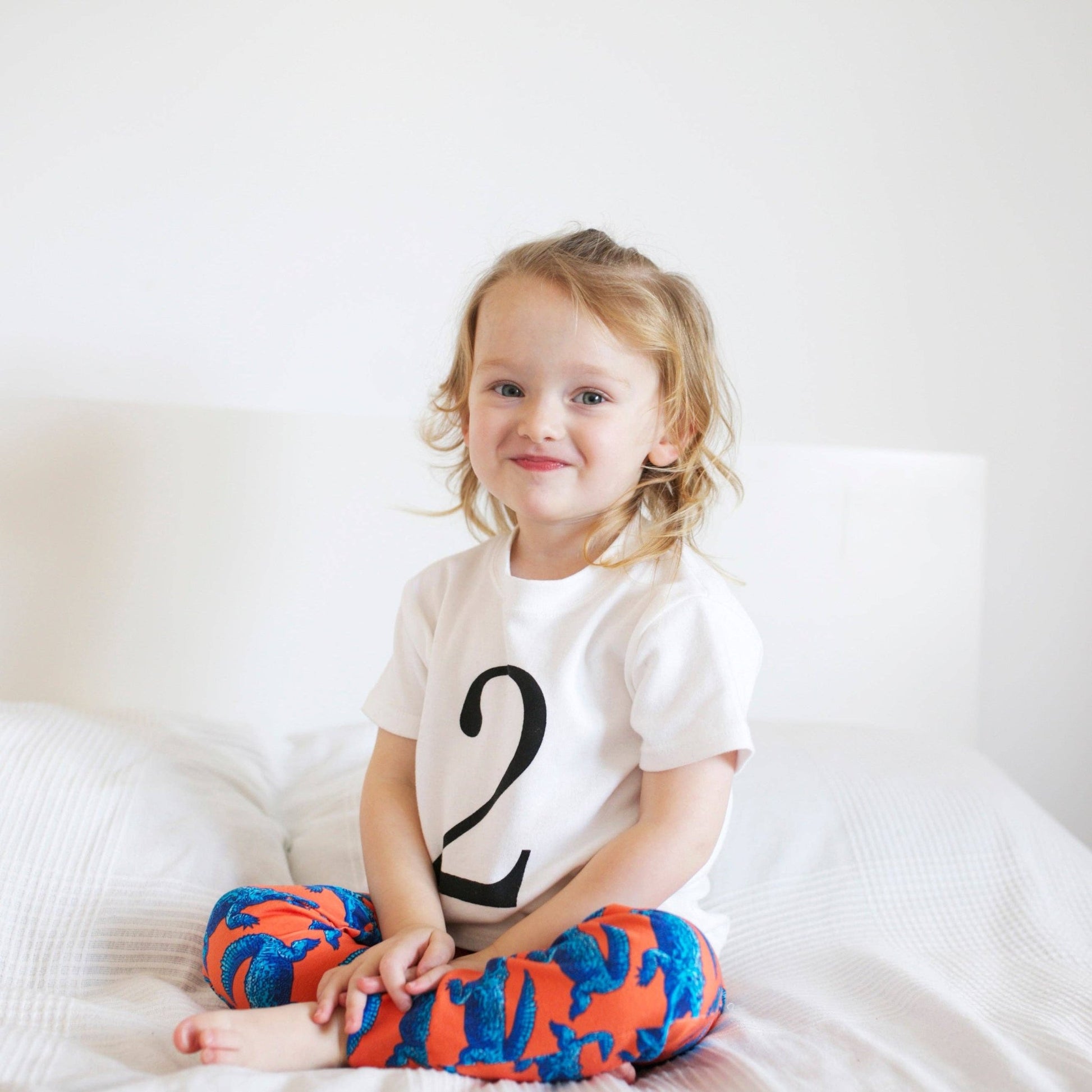 Super Mutant Blue Crocodile Leggings 0 - 6 Years: 6 - 12 M - Violet Elizabeth - 