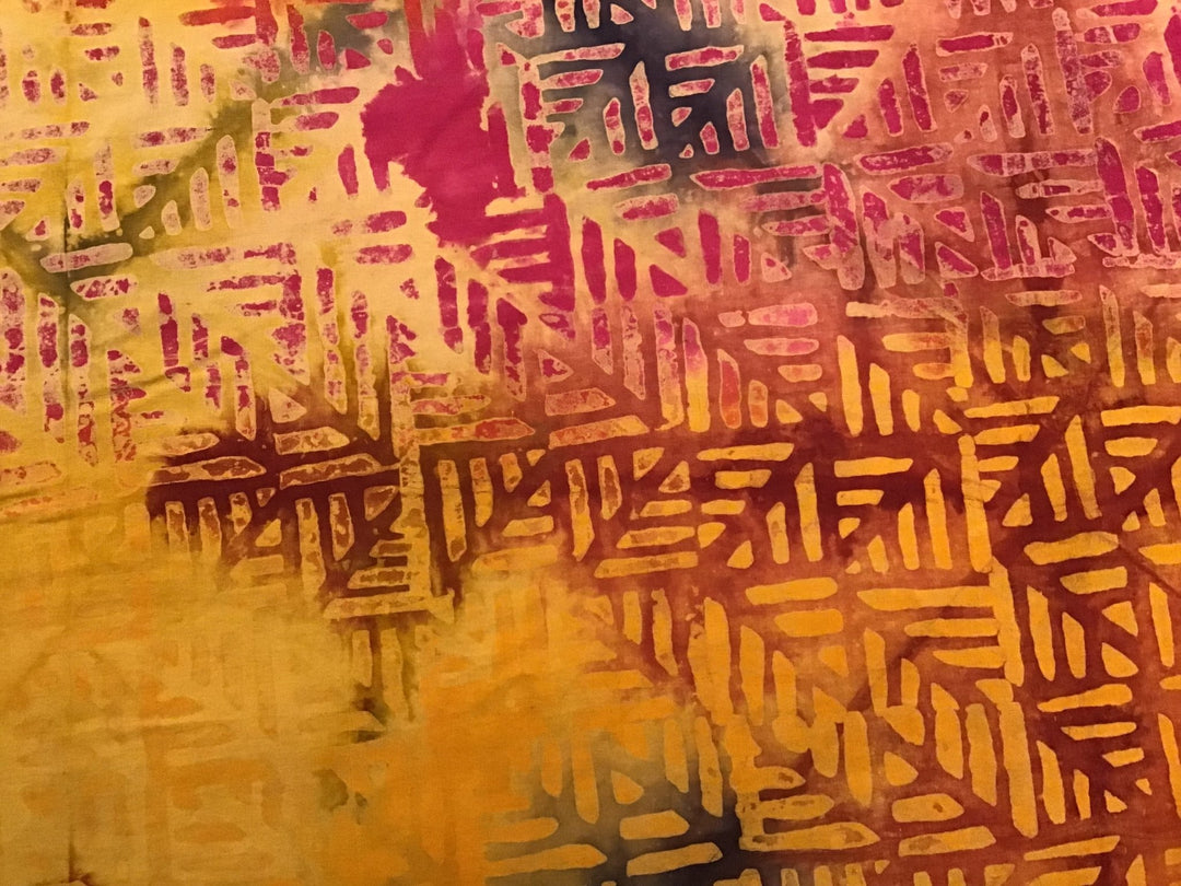 Techno Sunset Batik Fabric - Violet Elizabeth - Haberdashery