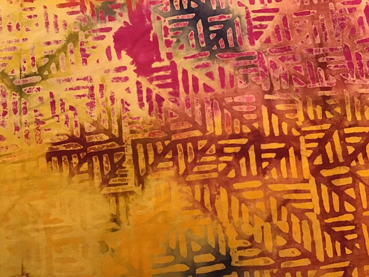 Techno Sunset Batik Fabric - Violet Elizabeth - Haberdashery