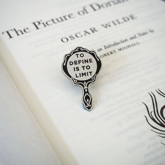 The Picture of Dorian Gray Enamel Pin Badge - Gothic Mirror - Violet Elizabeth - Apparel & Accessories