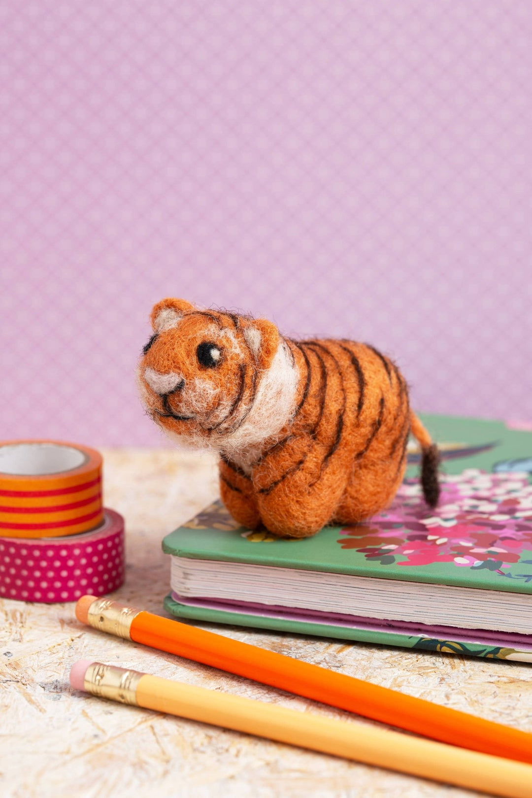 Tiger Mini Needle Felting Kit | Complete Craft Kit - Violet Elizabeth - Haberdashery