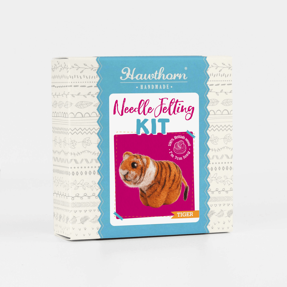 Tiger Mini Needle Felting Kit | Complete Craft Kit - Violet Elizabeth - Haberdashery
