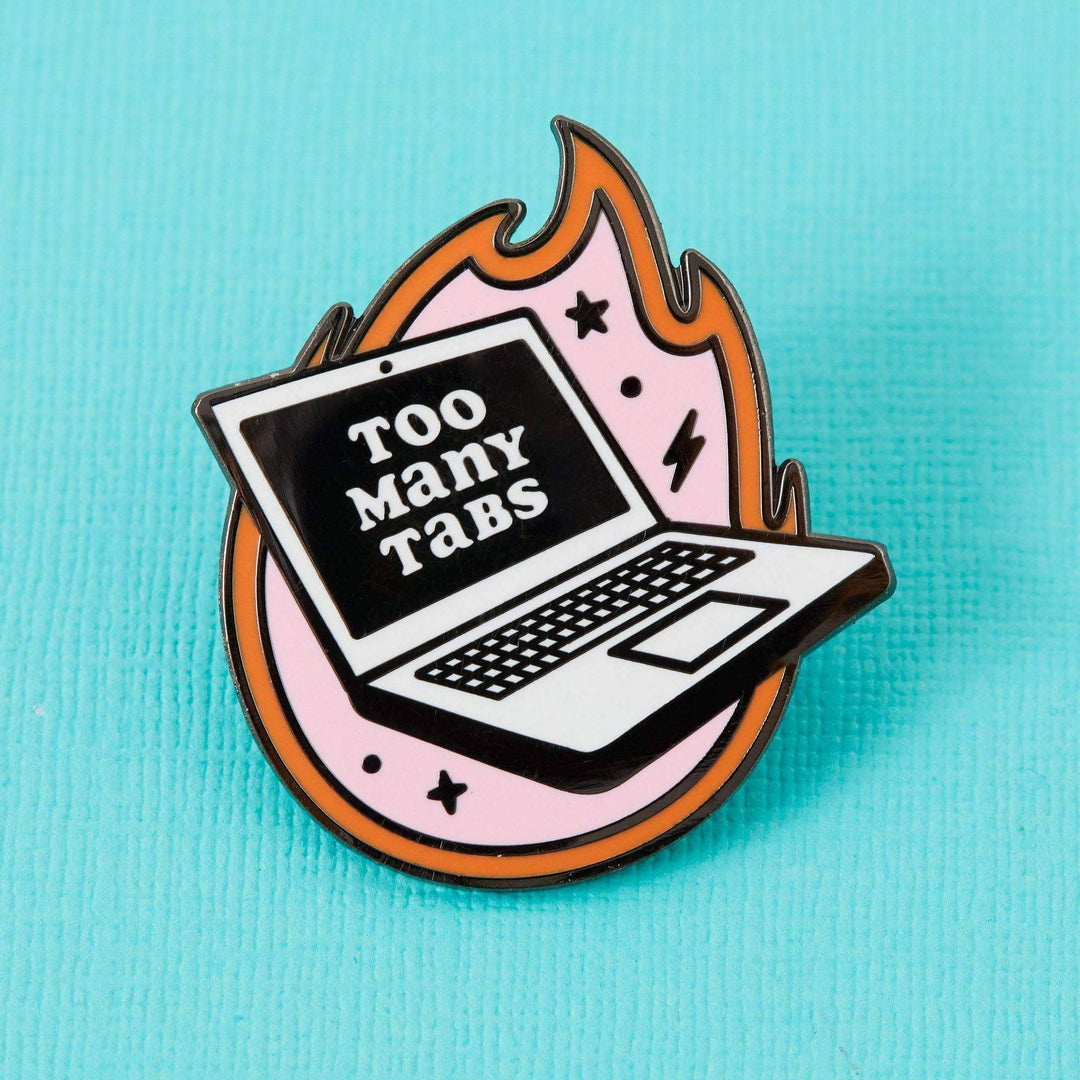 Too many Tabs Enamel Pin - Violet Elizabeth - Jewellery