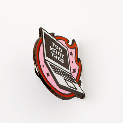 Too many Tabs Enamel Pin - Violet Elizabeth - Jewellery
