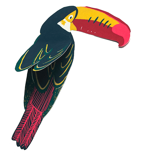 Toucan Greeting Card: C5 - Violet Elizabeth - Gift Cards