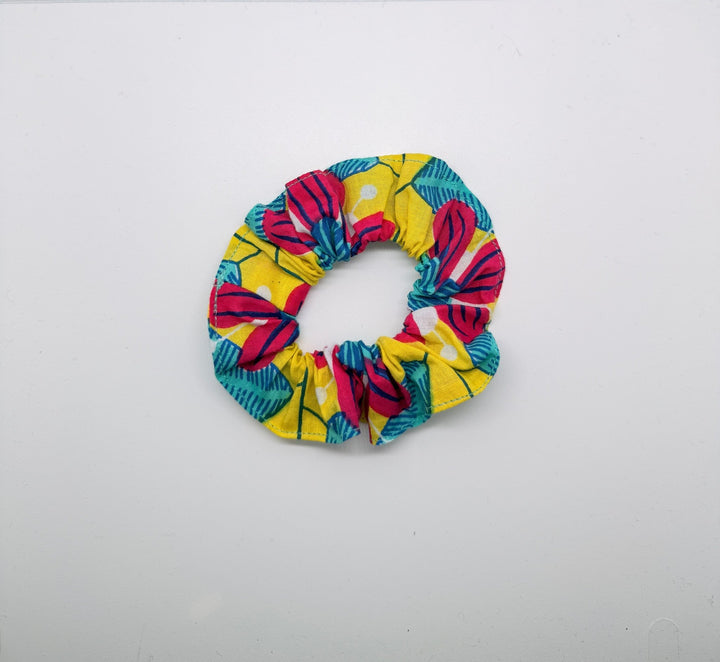 Tropical Cotton Scrunchie