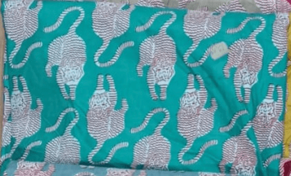 Turquoise Tiger Cotton Pyjamas - Violet Elizabeth - Clothing