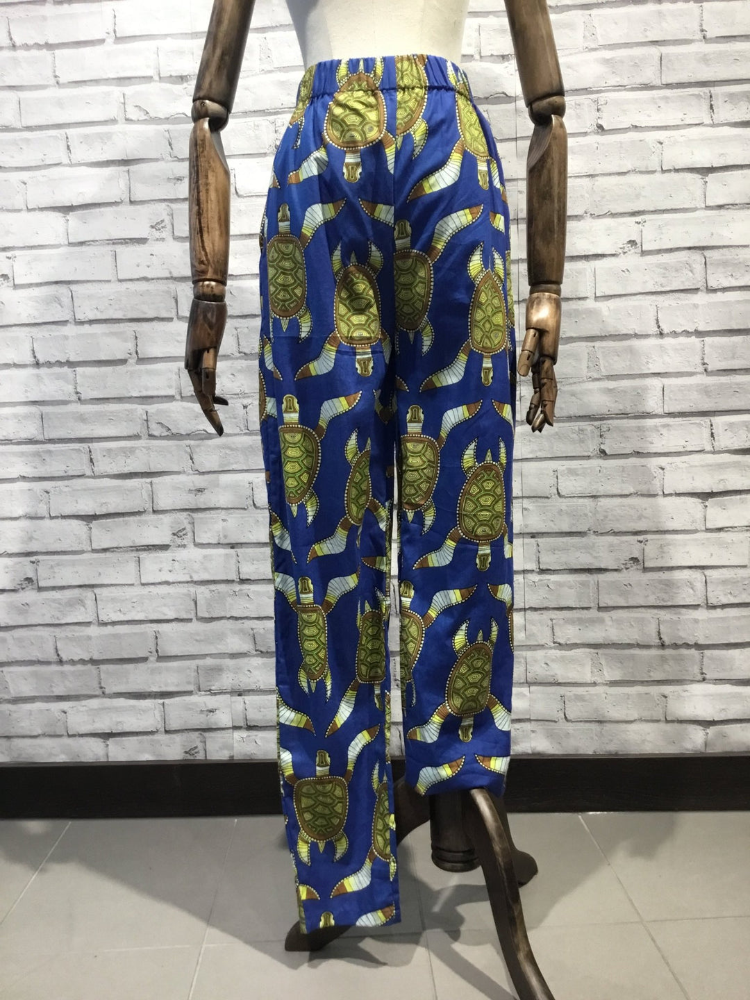 Turtle Print Trousers - Violet Elizabeth - Clothing