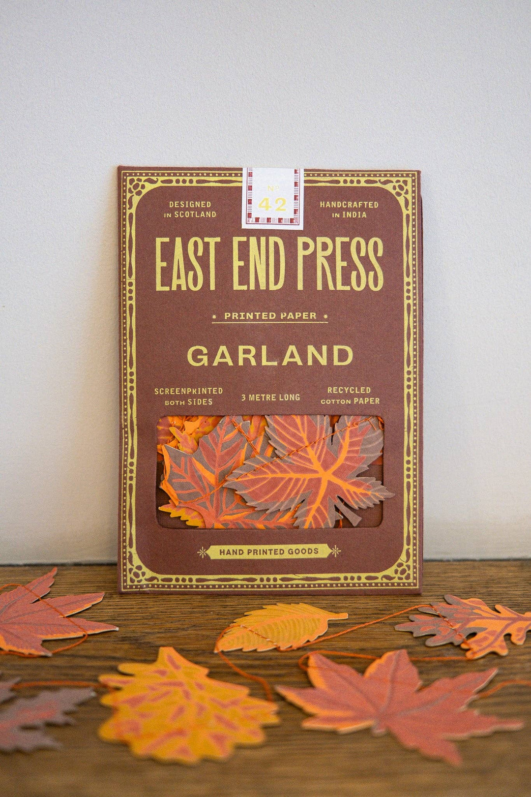UK/EU: Autumn Leaves Sewn Garland - Violet Elizabeth -