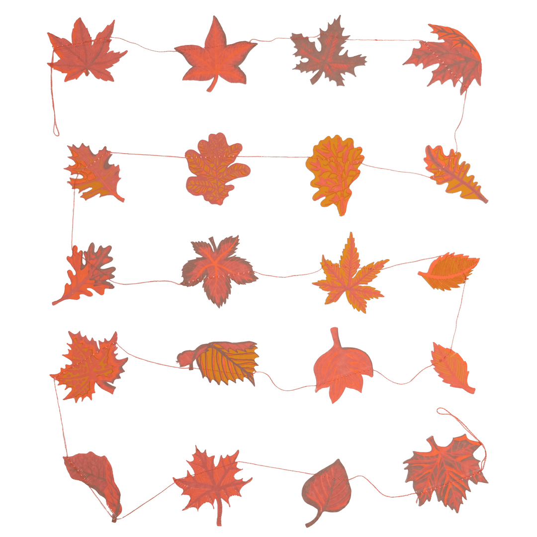 UK/EU: Autumn Leaves Sewn Garland - Violet Elizabeth -