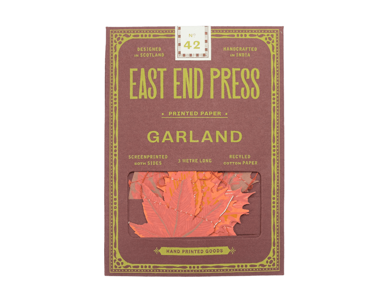 UK/EU: Autumn Leaves Sewn Garland - Violet Elizabeth -
