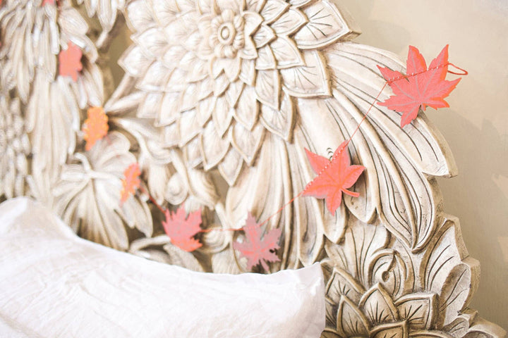 UK/EU: Autumn Leaves Sewn Garland - Violet Elizabeth -