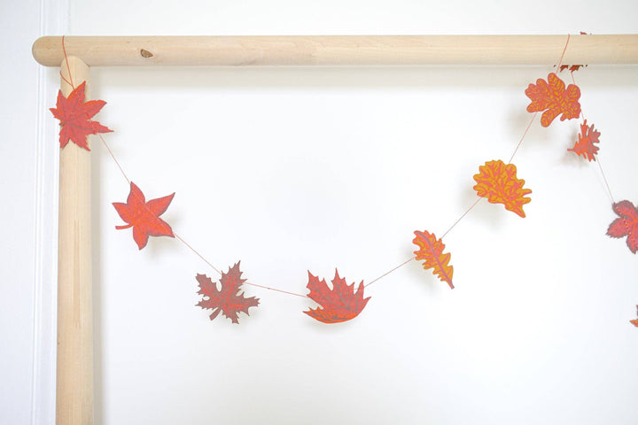 UK/EU: Autumn Leaves Sewn Garland - Violet Elizabeth -