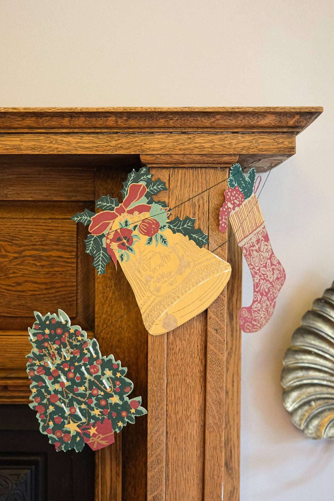 UK/EU: Christmas Sewn Garland - Violet Elizabeth - Christmas Decorations