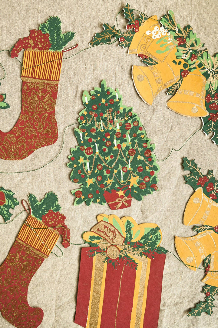 UK/EU: Christmas Sewn Garland - Violet Elizabeth - Christmas Decorations