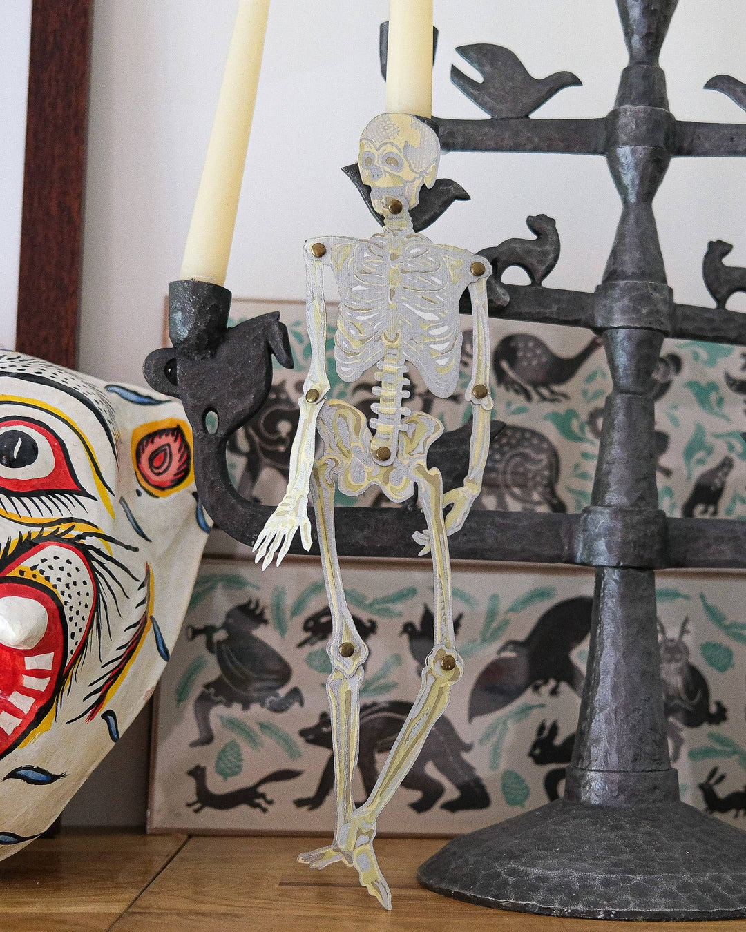 UK/EU: Dancing Skeletons Paper Ornaments - Violet Elizabeth -
