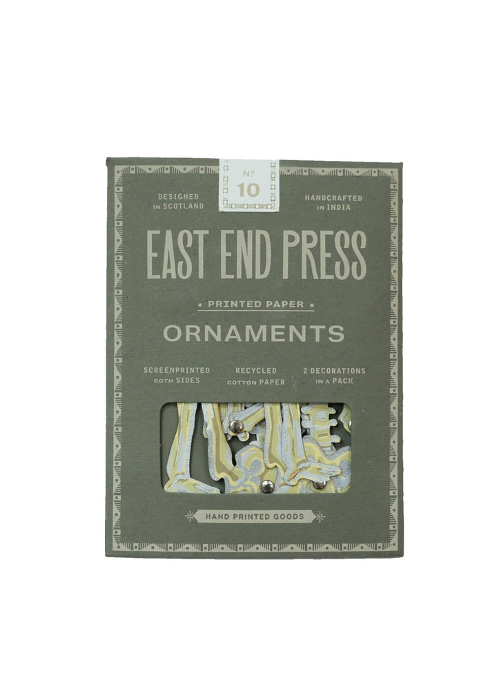 UK/EU: Dancing Skeletons Paper Ornaments - Violet Elizabeth -