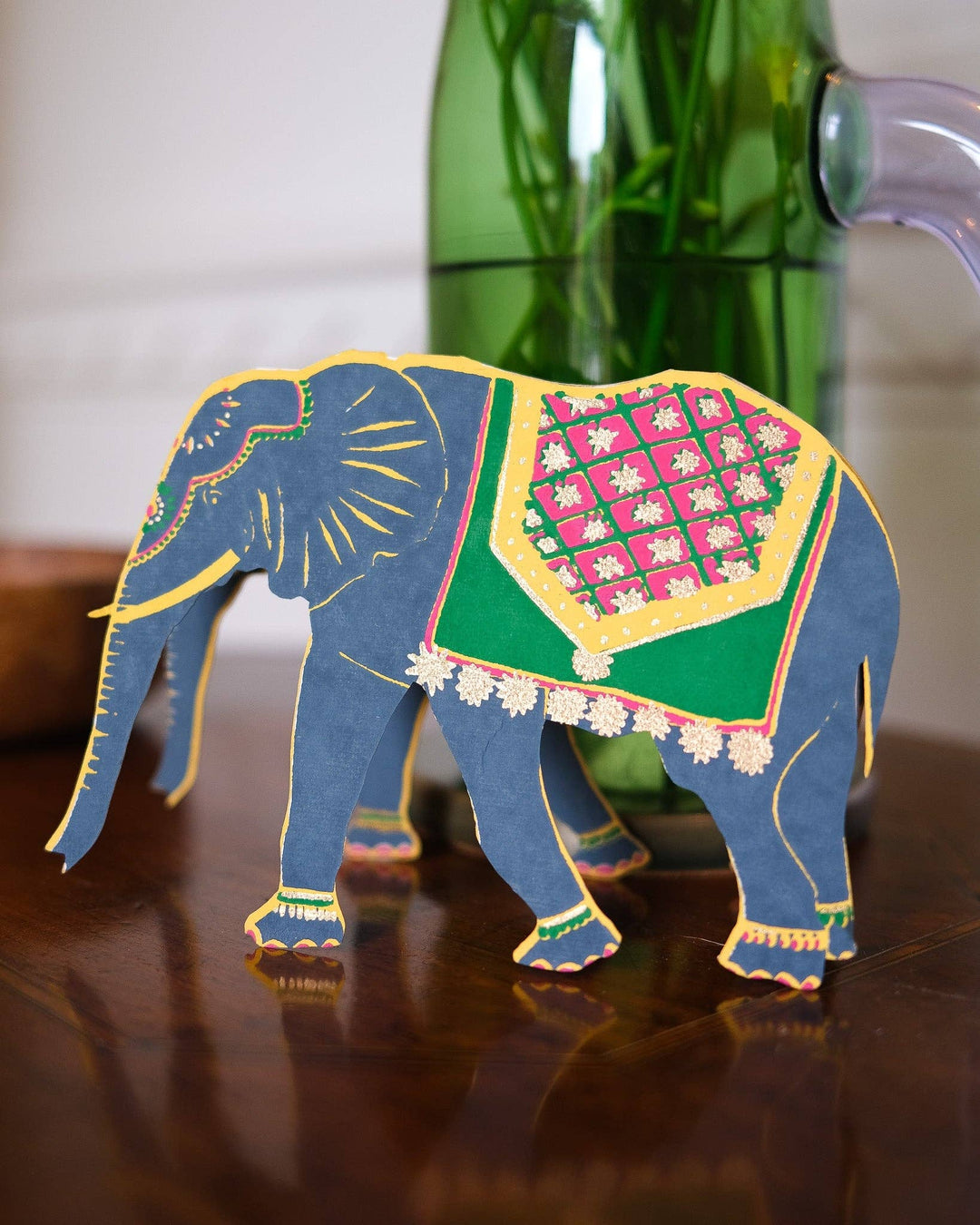 UK/EU: Elephant Greeting Card - Violet Elizabeth -