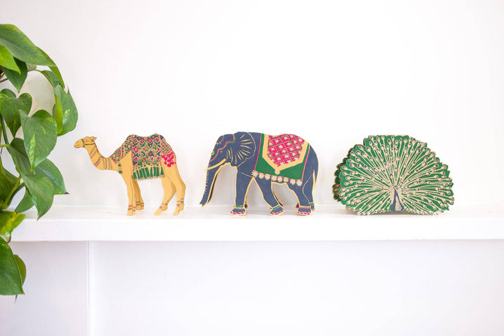 UK/EU: Elephant Greeting Card - Violet Elizabeth -