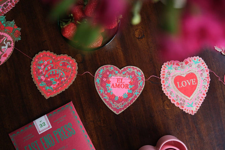 Valentine's Sewn Garland - Violet Elizabeth - 