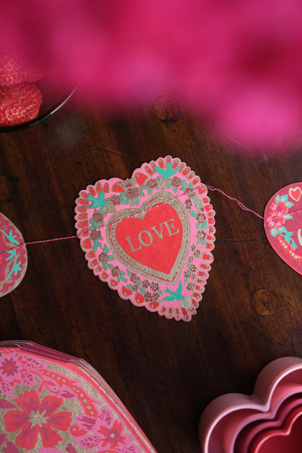 Valentine's Sewn Garland - Violet Elizabeth - 