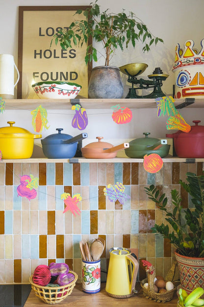 Vegetable Sewn Garland - Violet Elizabeth - 