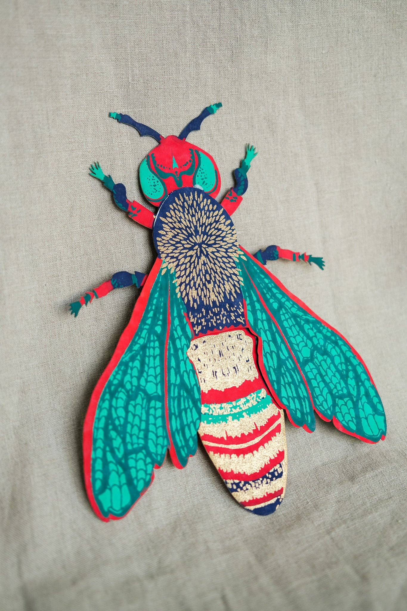 Wasp Greeting Card - Violet Elizabeth - Gift Cards