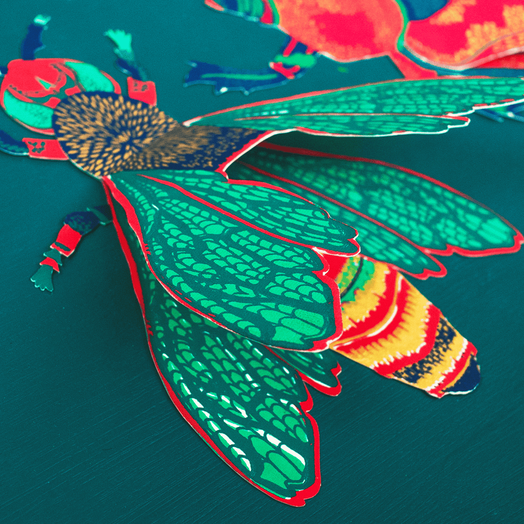 Wasp Greeting Card - Violet Elizabeth - Gift Cards