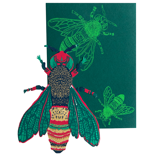 Wasp Greeting Card - Violet Elizabeth - Gift Cards