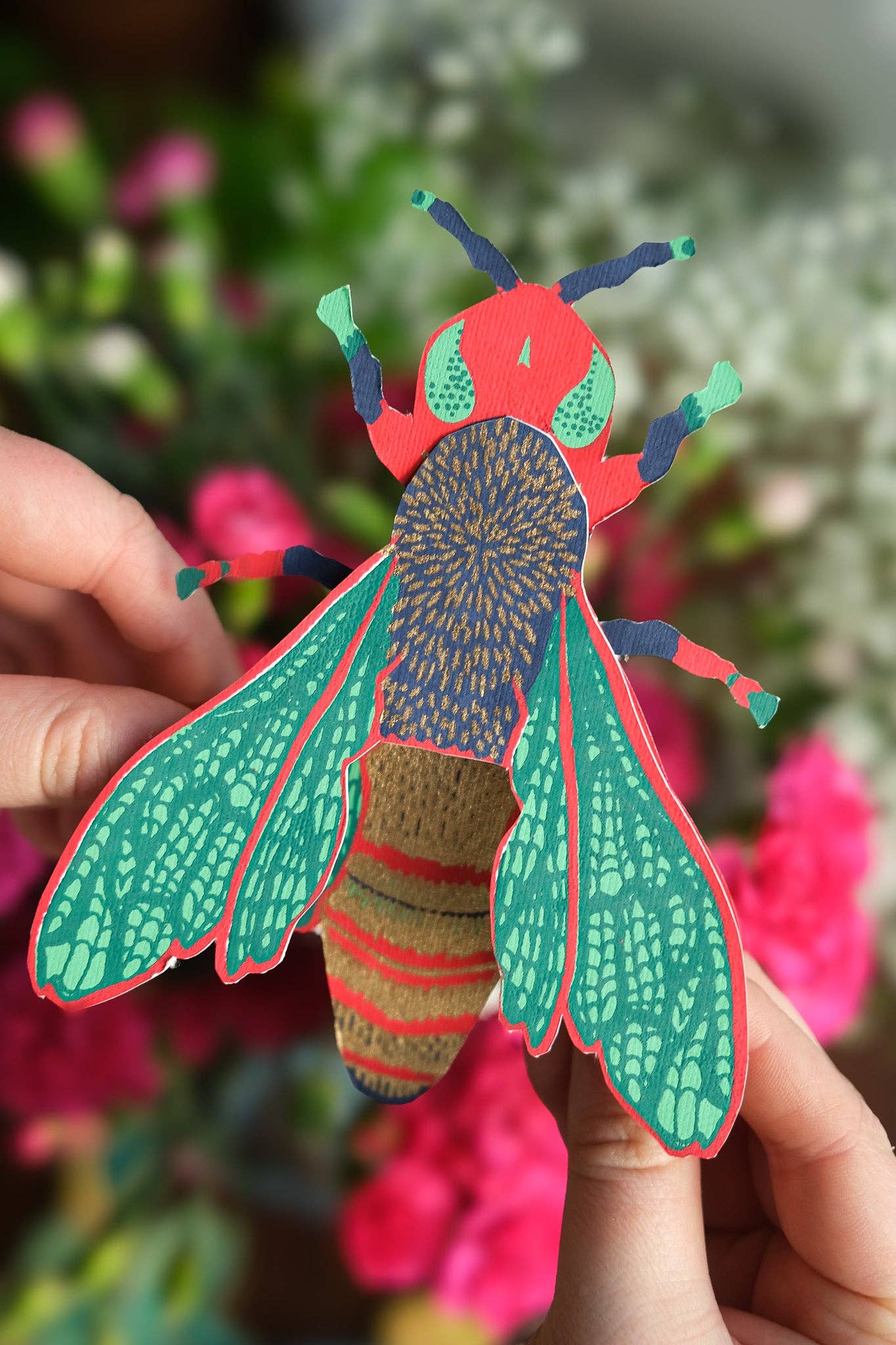 Wasp Greeting Card - Violet Elizabeth - Gift Cards