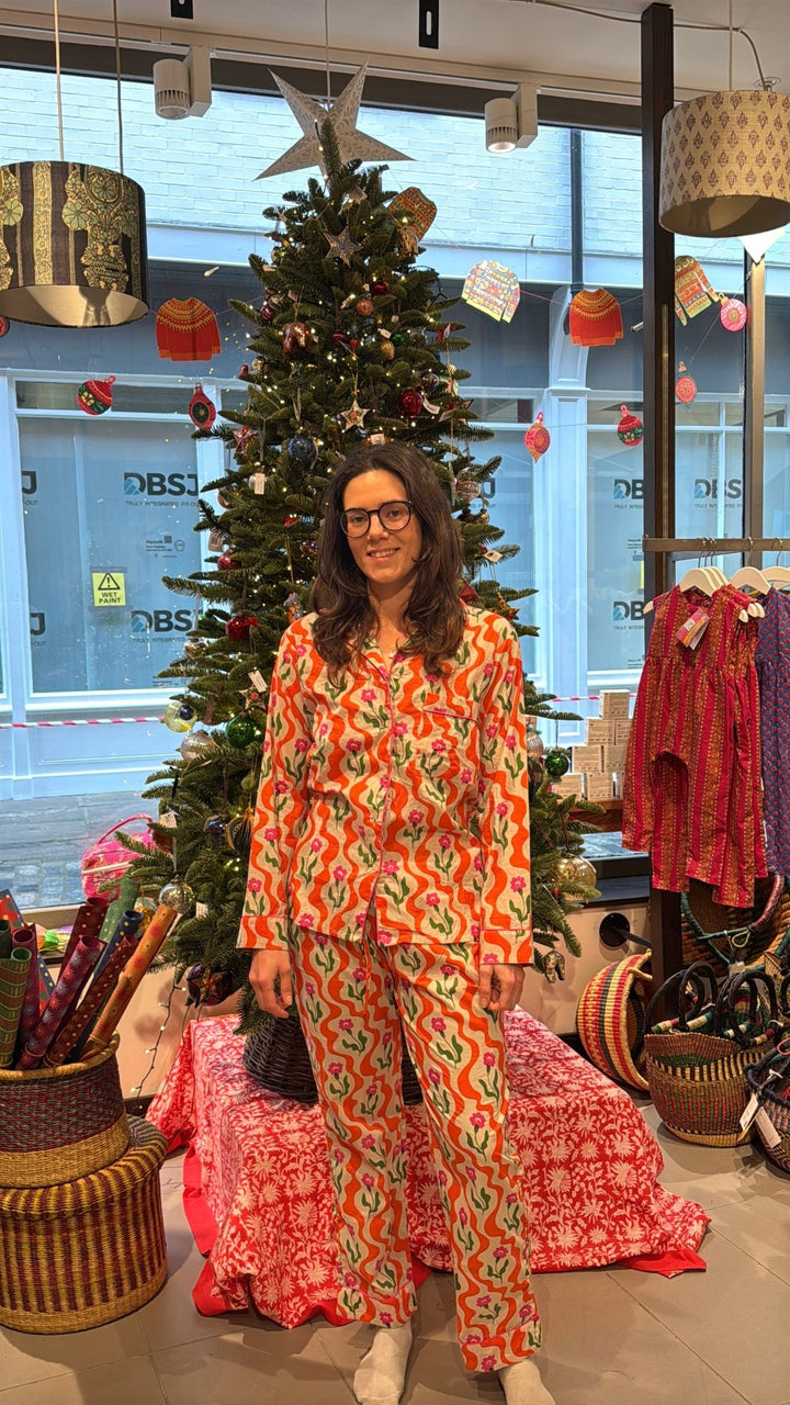 Whoops - a - daisy Cotton Pyjamas - Violet Elizabeth - Clothing