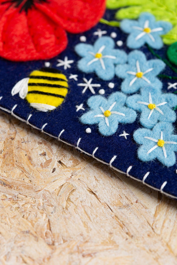 Wildflower Pennant Felt Craft Kit | Complete Craft Kit - Violet Elizabeth - Haberdashery