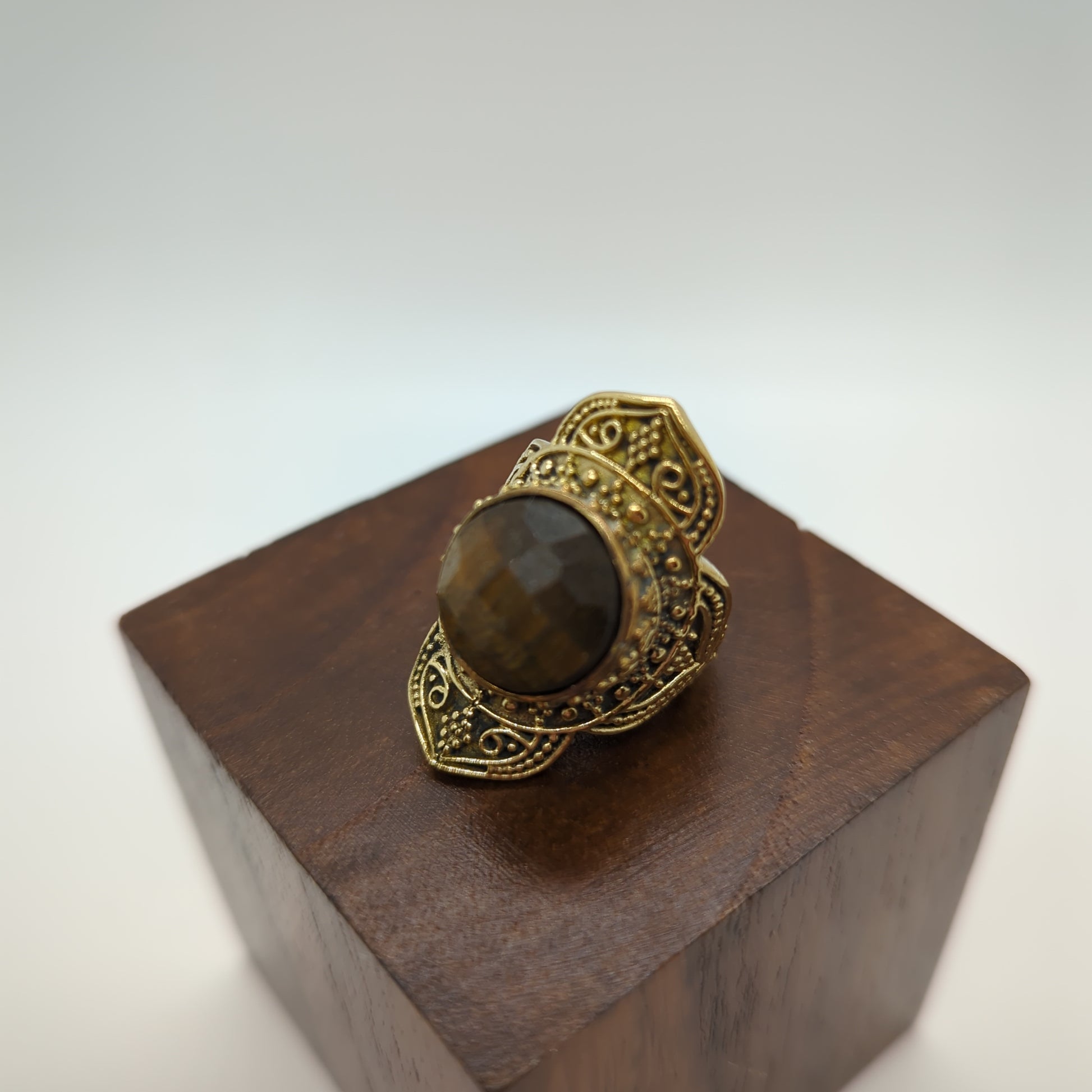Magic Genies Gems Brass & silver Ring: Various Stones - Violet Elizabeth