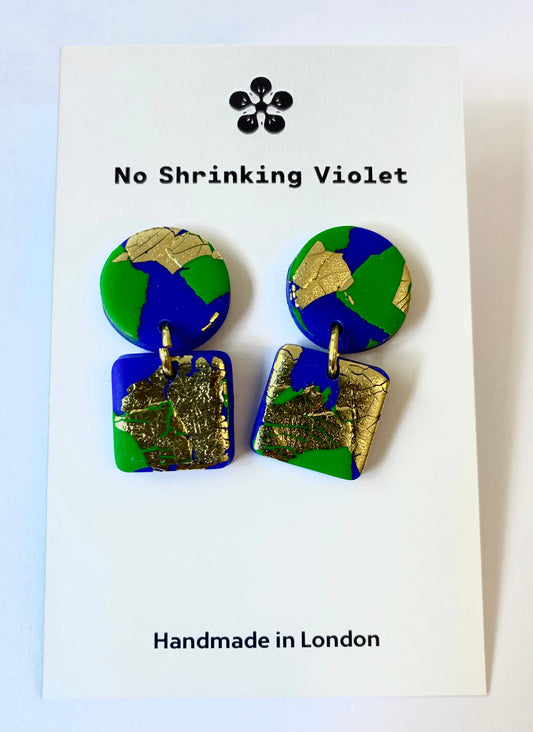 Blue Lagoon - Mini  Earrings - Violet Elizabeth