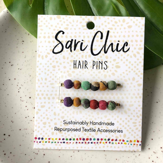 Sari Chic Hair Pins - Set of 2 - Violet Elizabeth