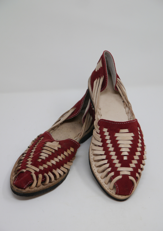 Huarache Red Shoes - Violet Elizabeth
