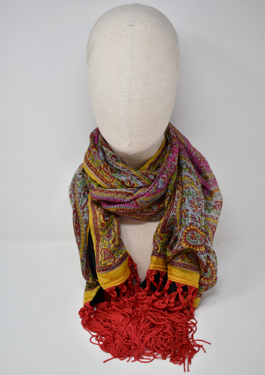 Kashmir scarf red - Violet Elizabeth