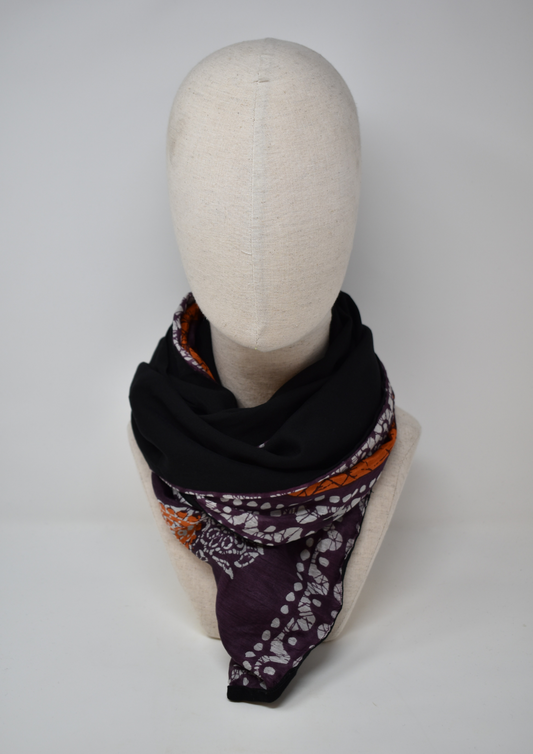 Wool and kashmir scarf - Violet Elizabeth
