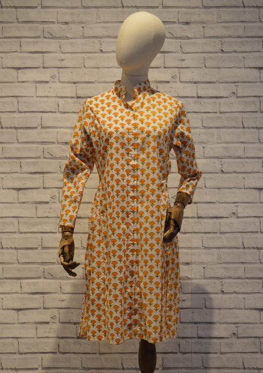 Long Kurta Yellow - Violet Elizabeth