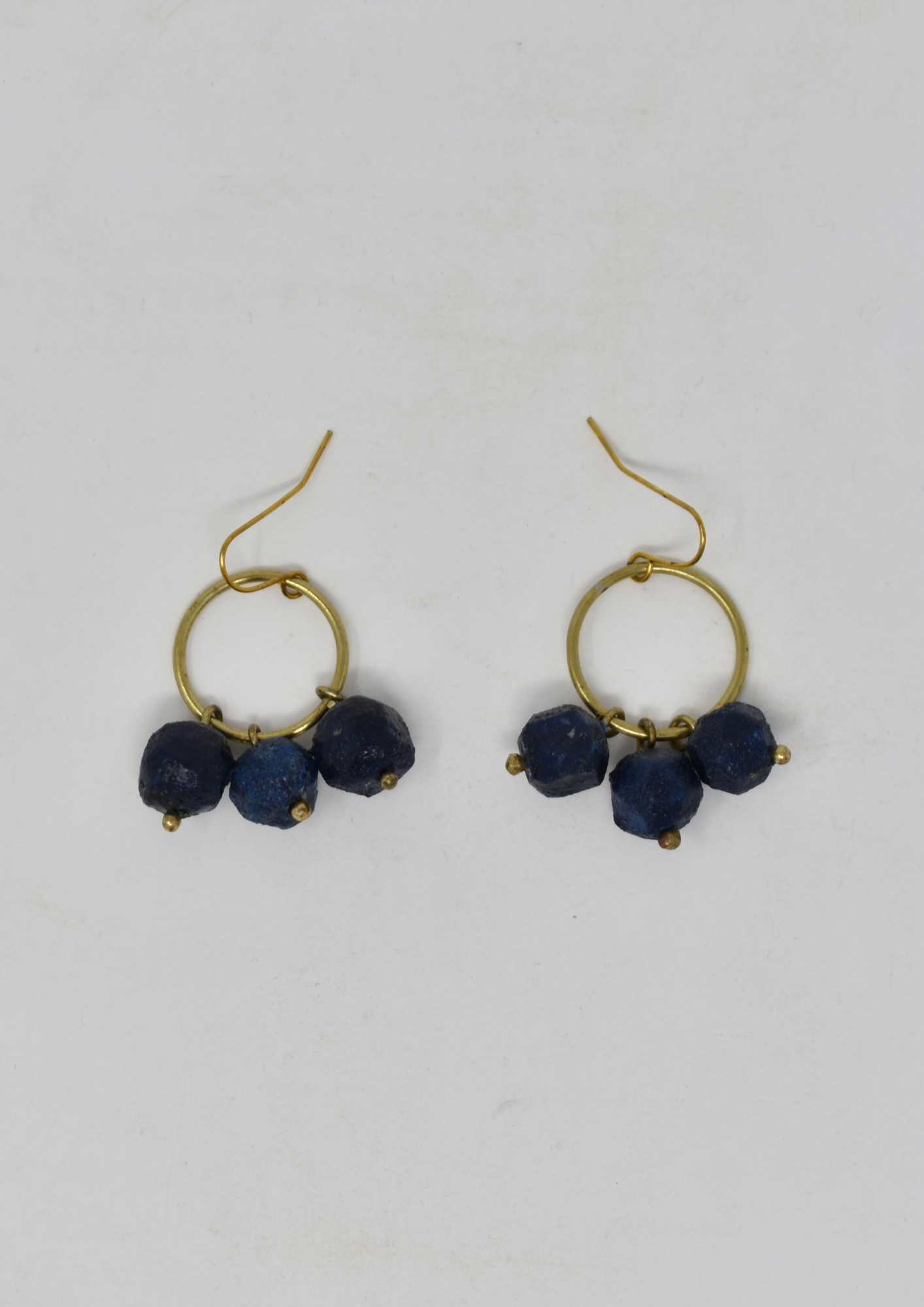 Nugget Triple Earring – Blue - Violet Elizabeth