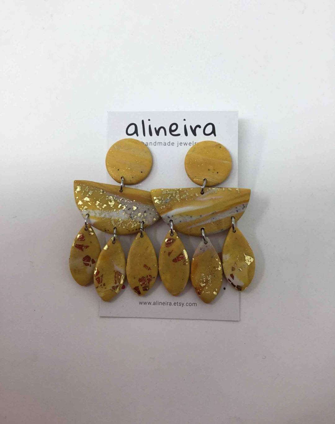 Alineira Yellow Earring
