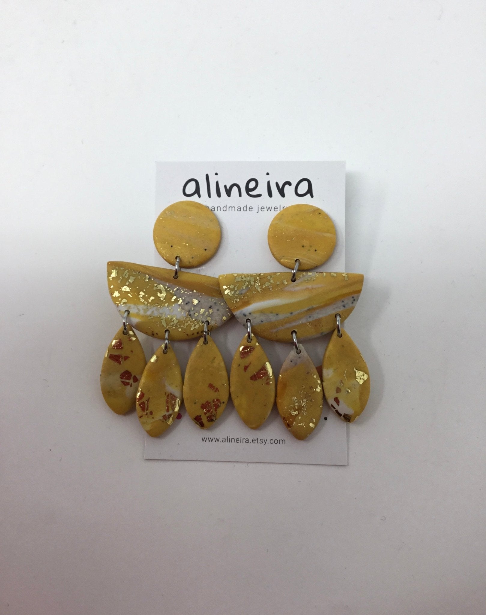 Alineira yellow earring - Violet Elizabeth - Jewellery
