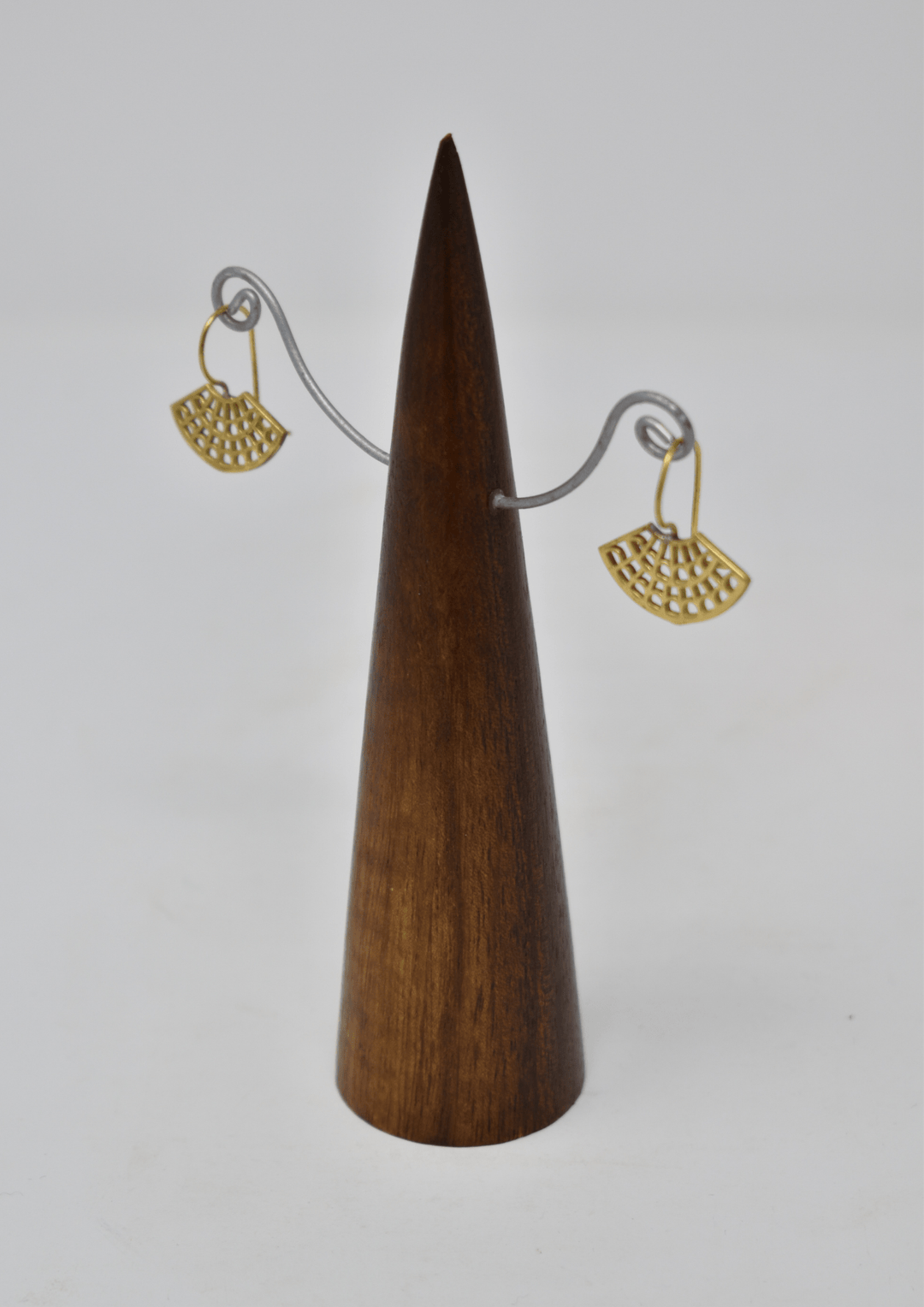 Beehive brass earring - Violet Elizabeth - Jewellery